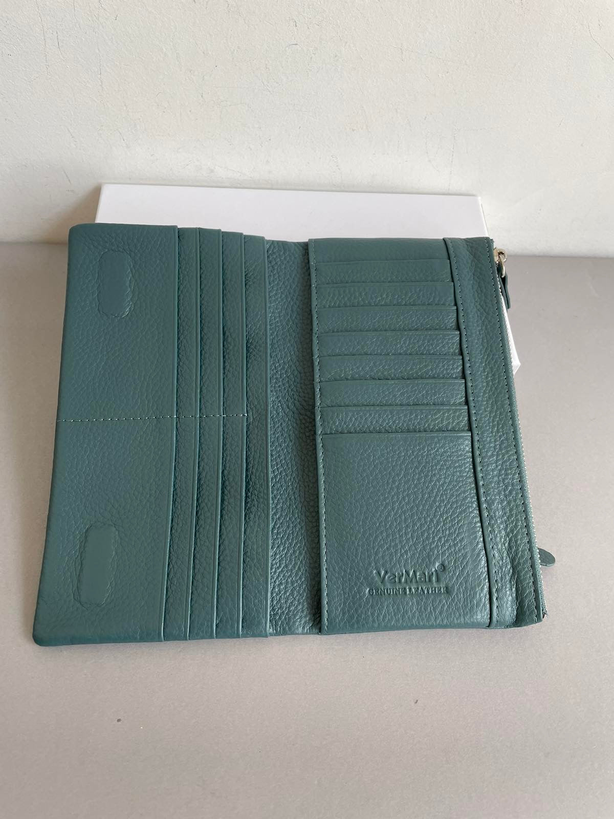 VerMari natūralios odos moteriška piniginė