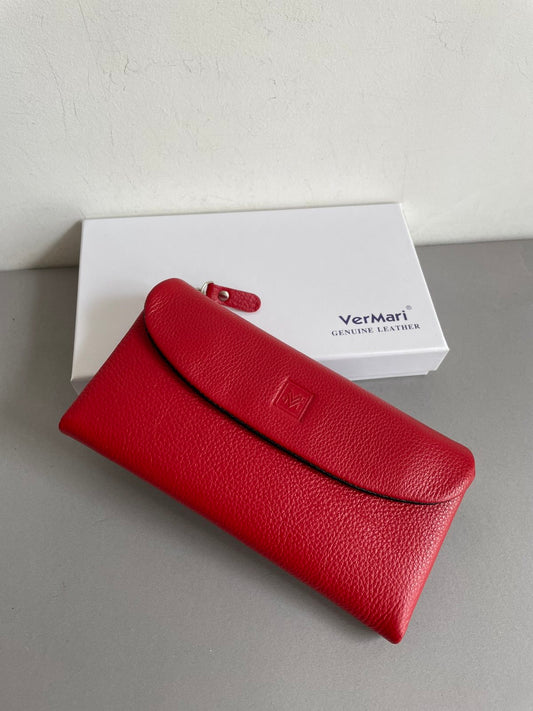 Natūralios odos piniginė moterims