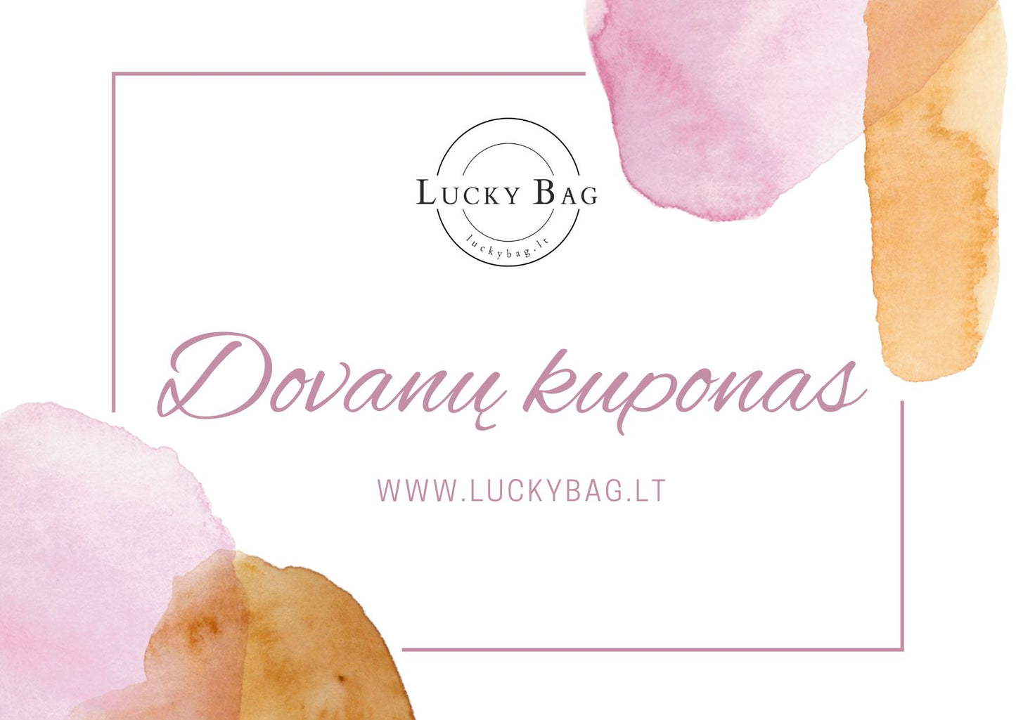 LuckyBag.lt elektroninis dovanų kuponas
