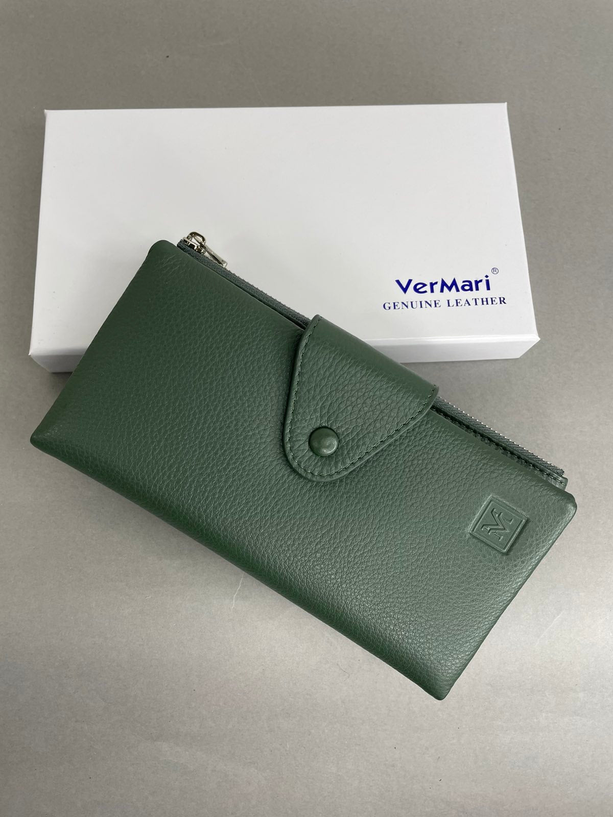 VerMari natūralios odos moteriška piniginė