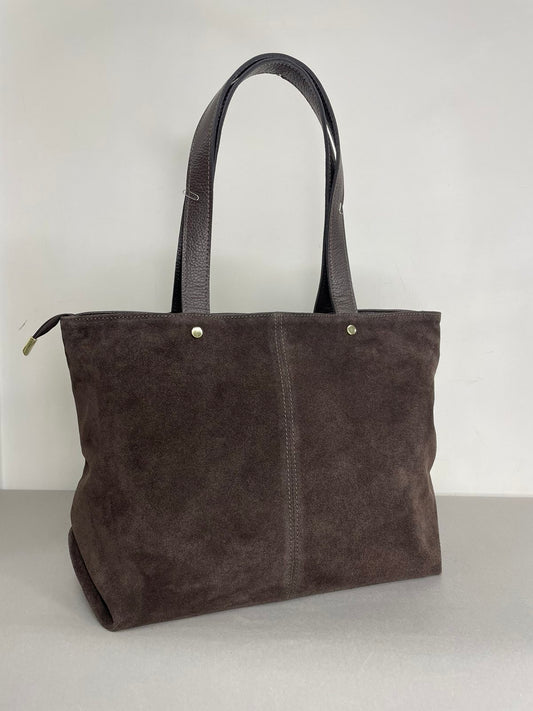 Ruda natūralios odos moteriška rankinė