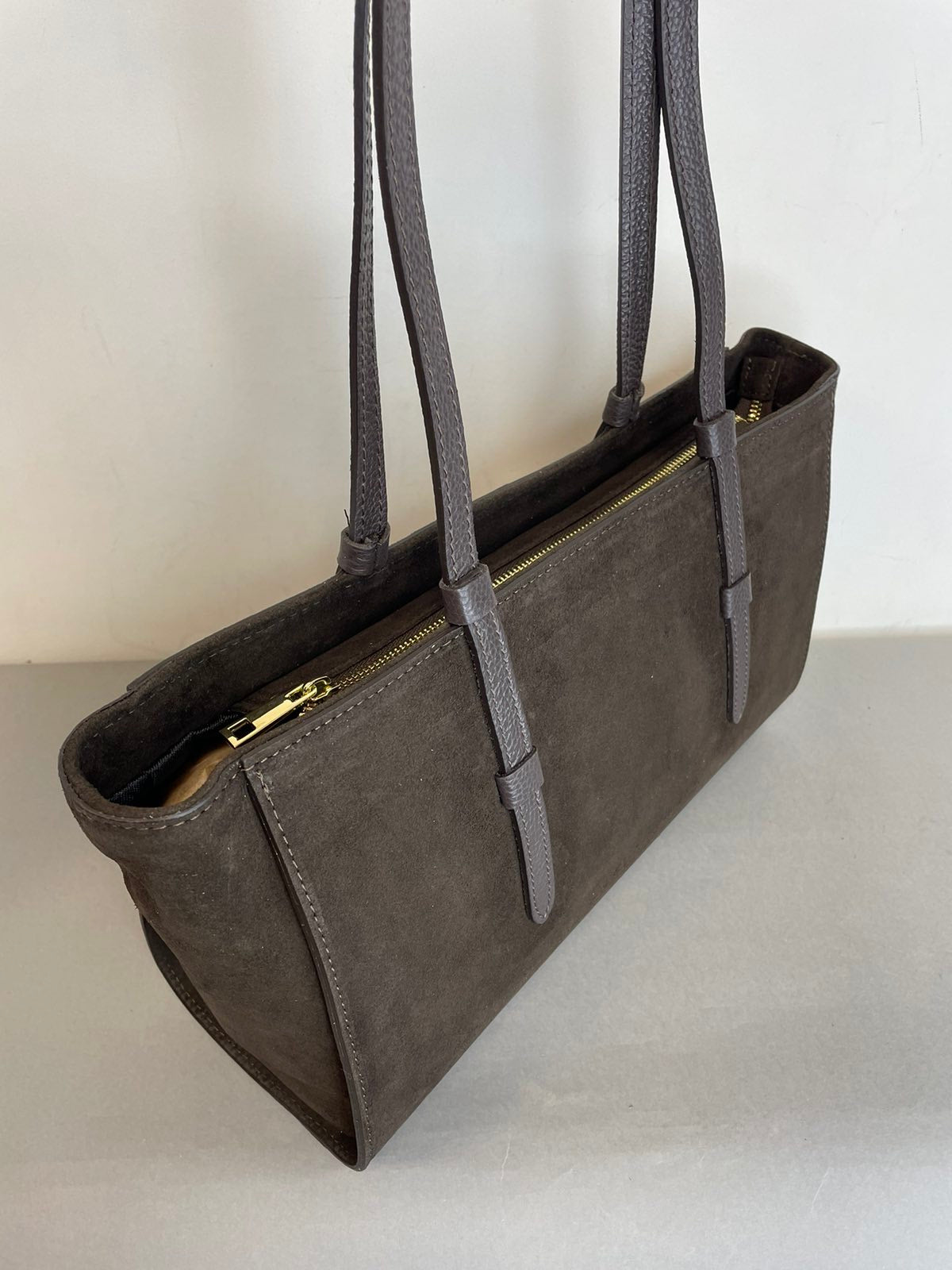 Ruda zomšinė rankinė