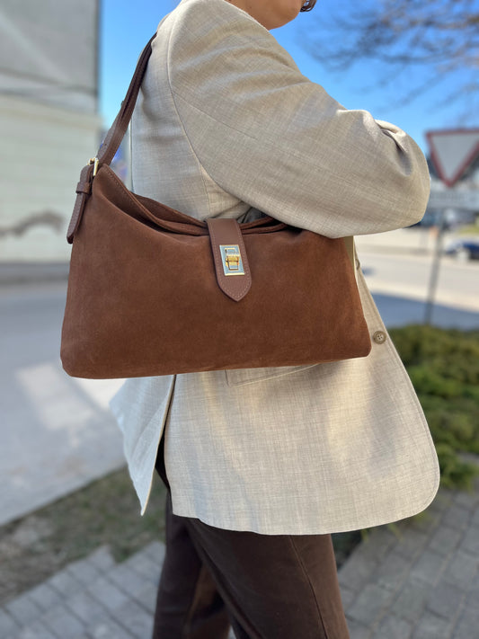 Stilinga natūralios odos rankinė