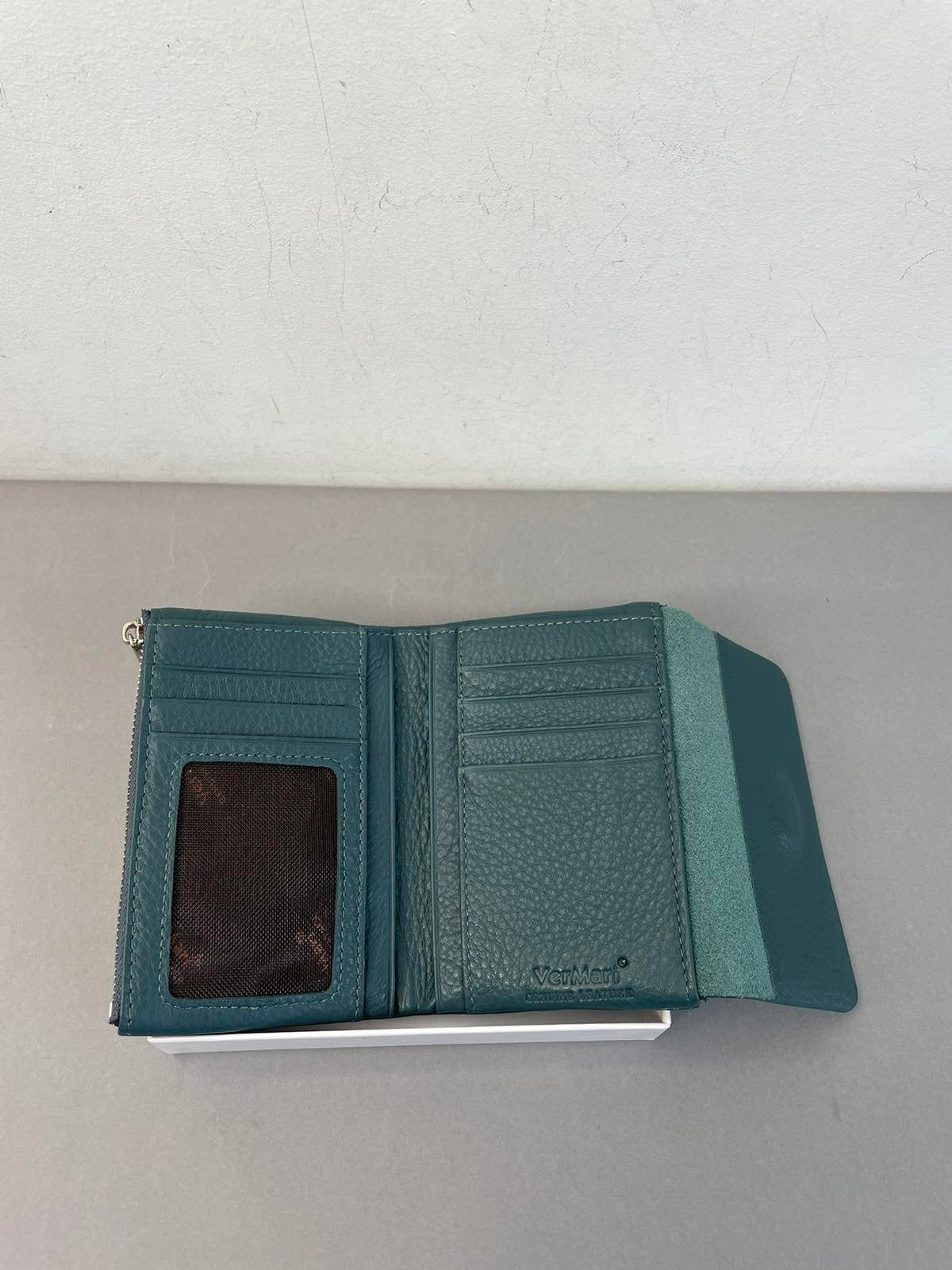 VerMari natūralios odos piniginė moterims