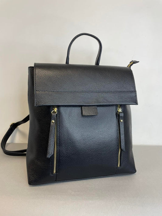 Moteriška natūralios odos kuprinė