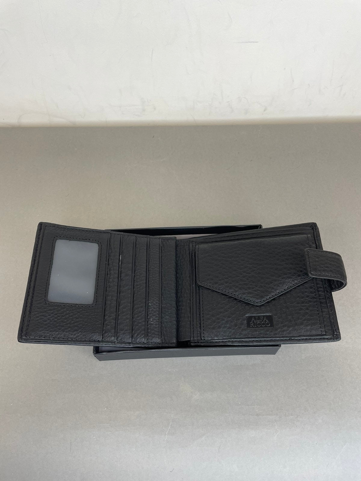 Natūralios odos vyriška piniginė Alfa Ricco