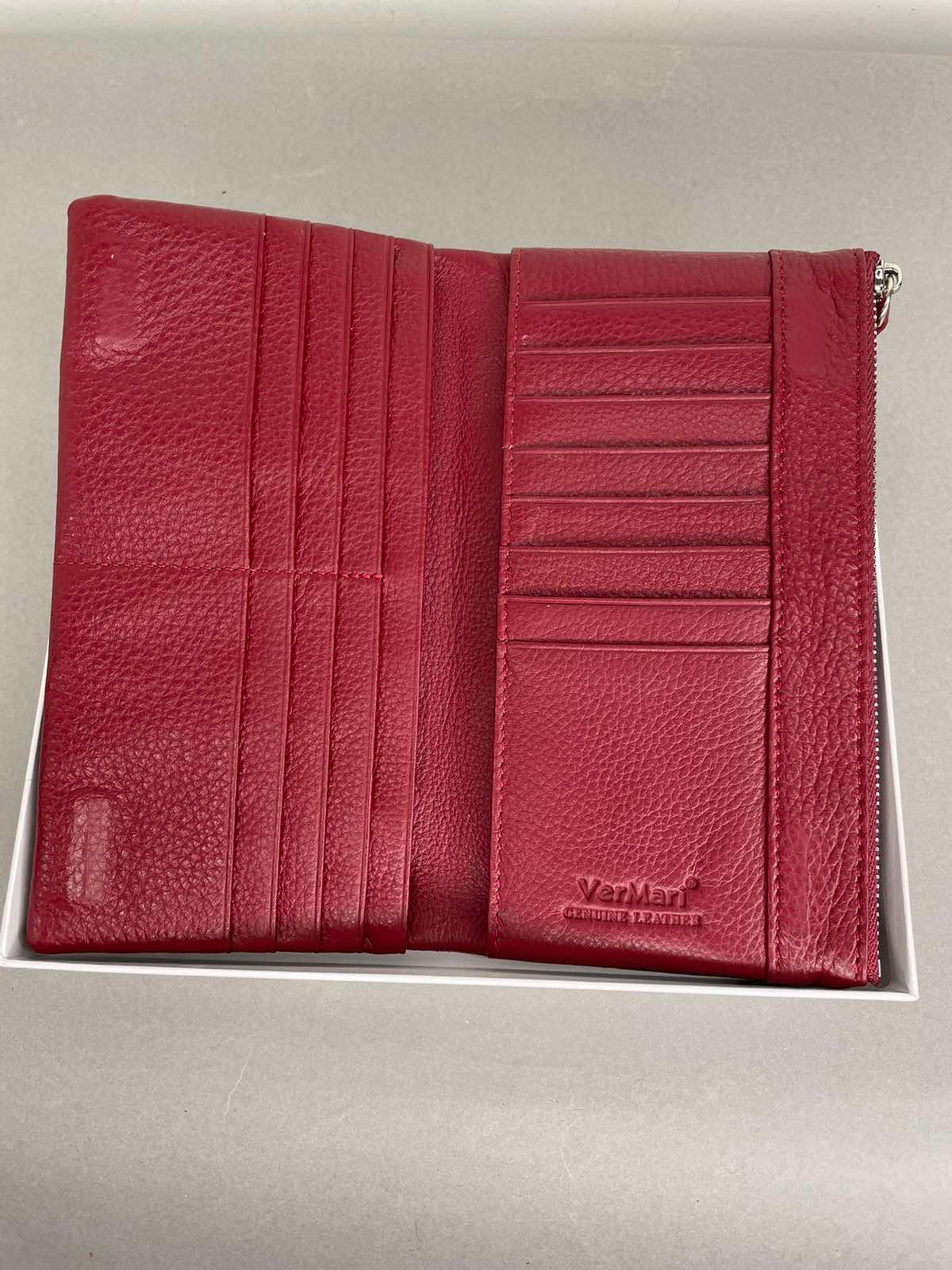 VerMari natūralios odos moteriška piniginė