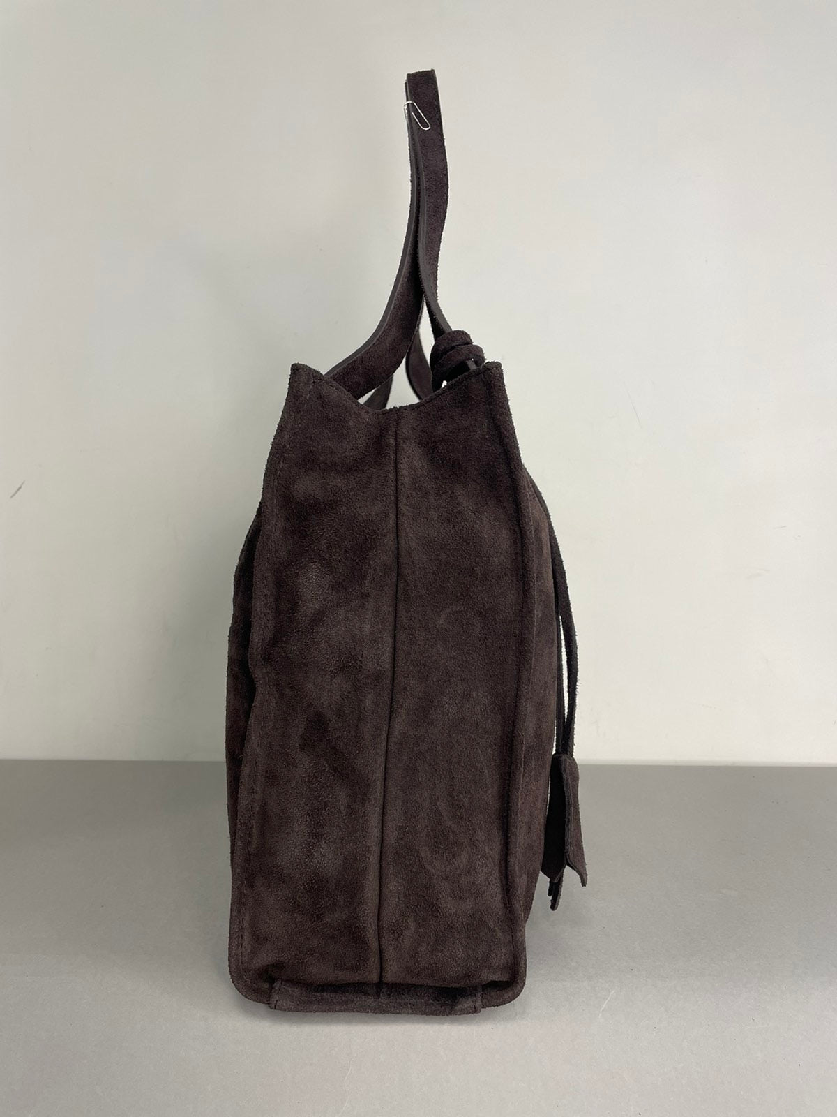 Ruda zomšinė moteriška rankinė