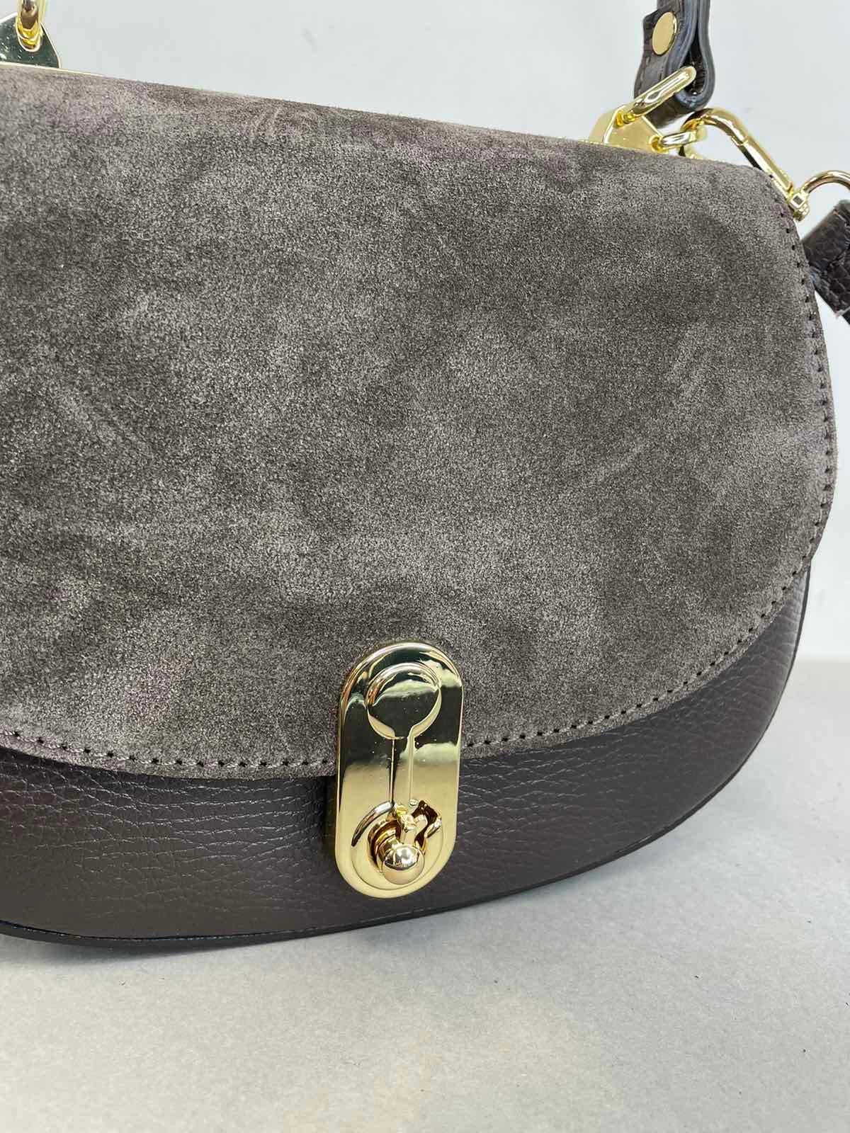 Natūralios odos rankinė per petį