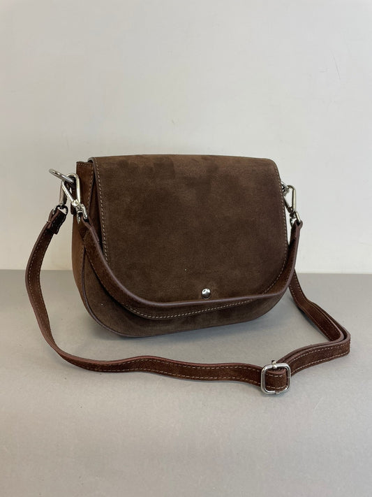 Ruda verstos odos rankinė per petį