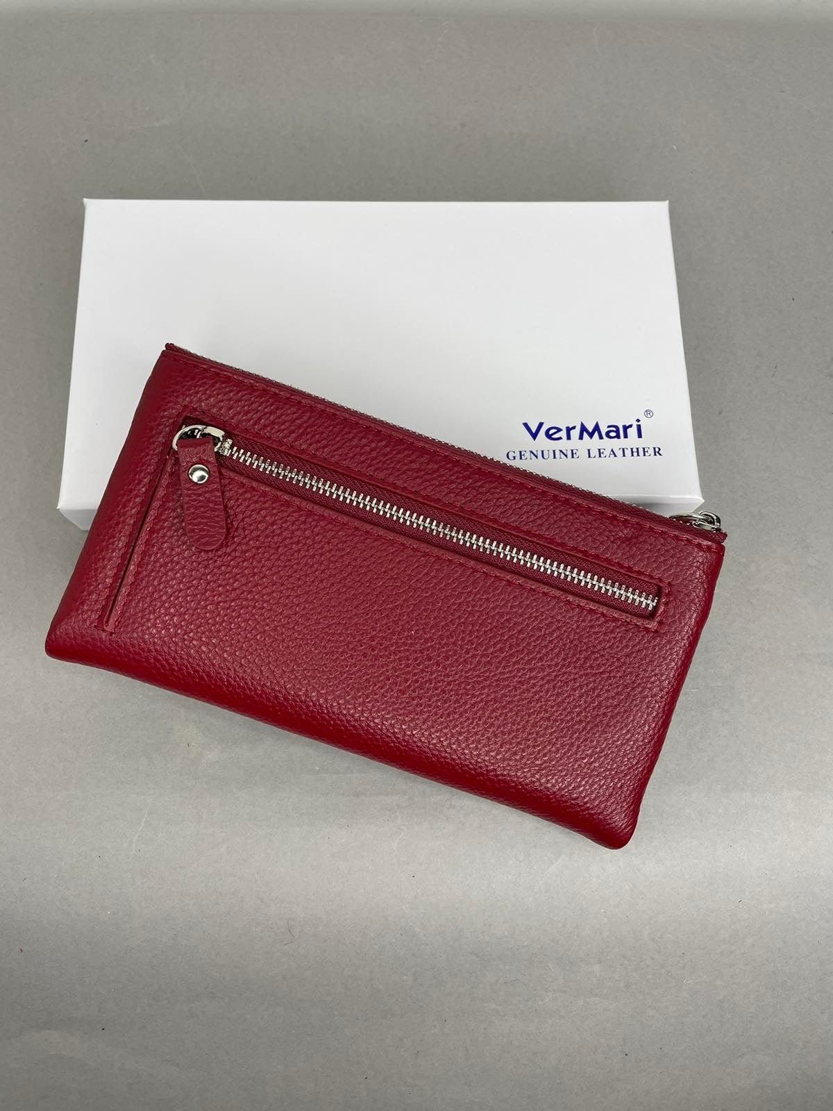 VerMari natūralios odos moteriška piniginė