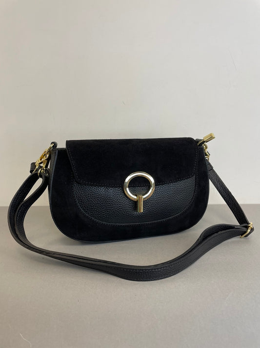 Stilinga natūralios odos rankinė per petį