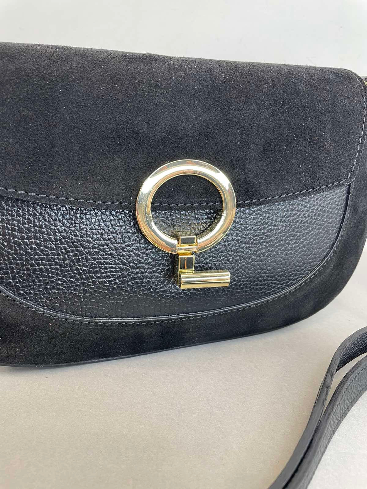 Stilinga natūralios odos rankinė per petį