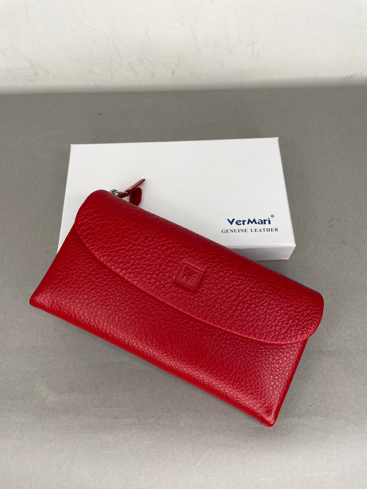 Raudona VerMari moteriška piniginė